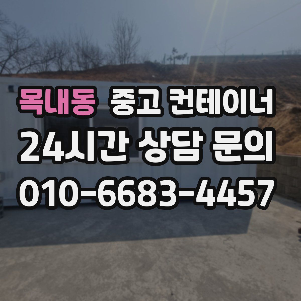 목내동 컨테이너 매매