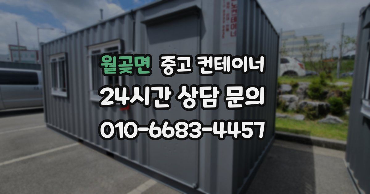 월곶면 중고 컨테이너 매매