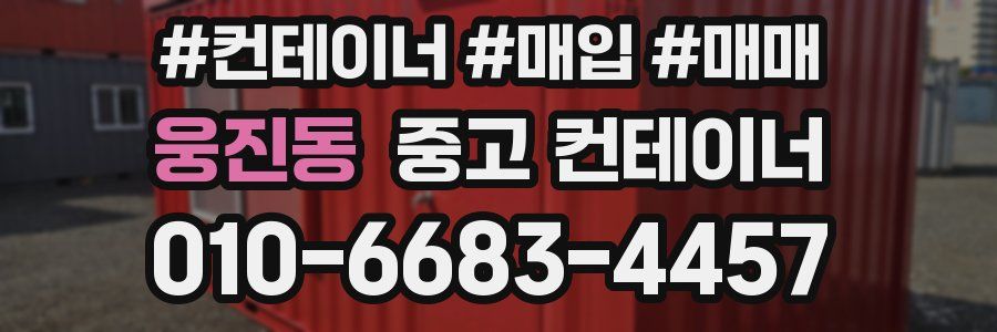 웅진동 중고 컨테이너