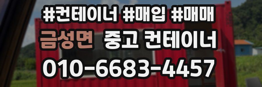 금성면 중고 컨테이너