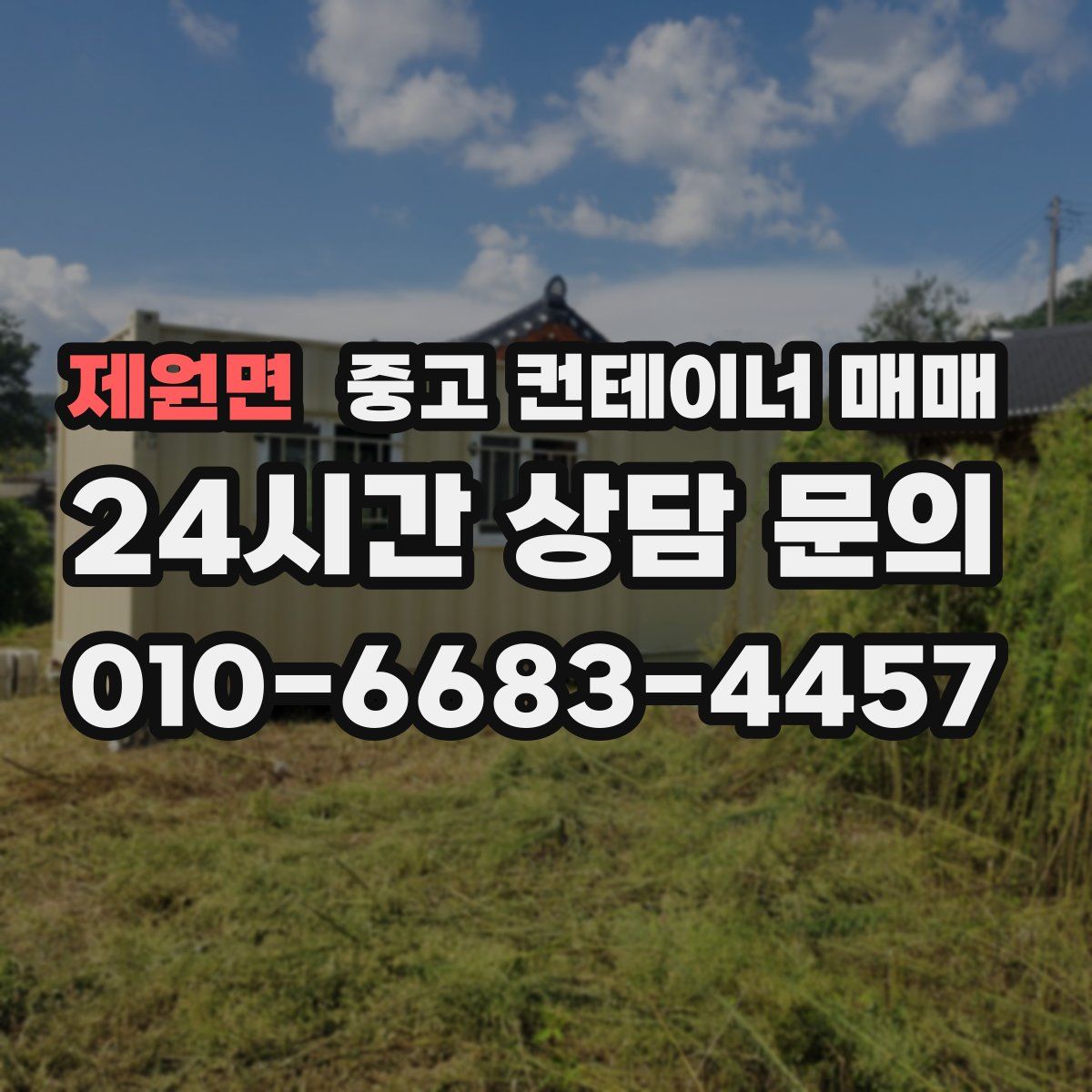 제원면 중고 컨테이너 매매