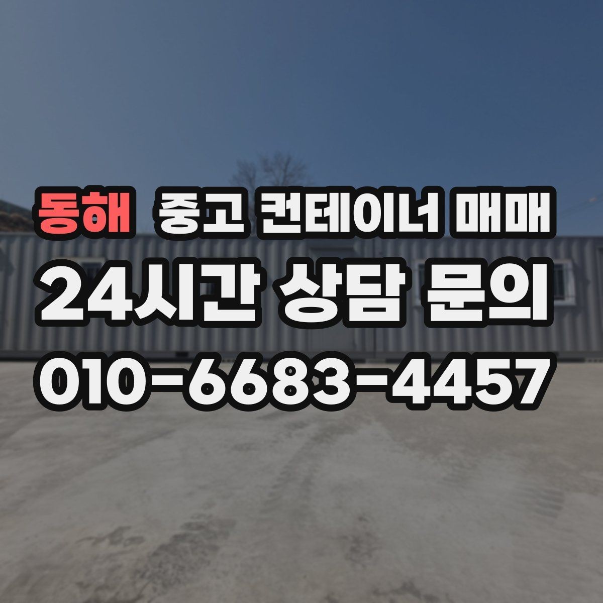 동해 중고 컨테이너 매매 재판매 가치를 좌우하는 선택 포인트