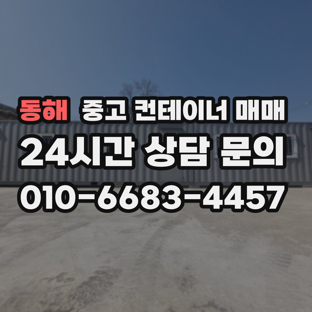 동해 중고 컨테이너 매매
