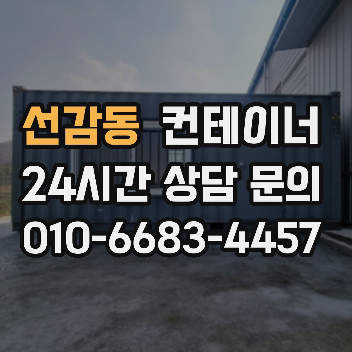 선감동 컨테이너 매입