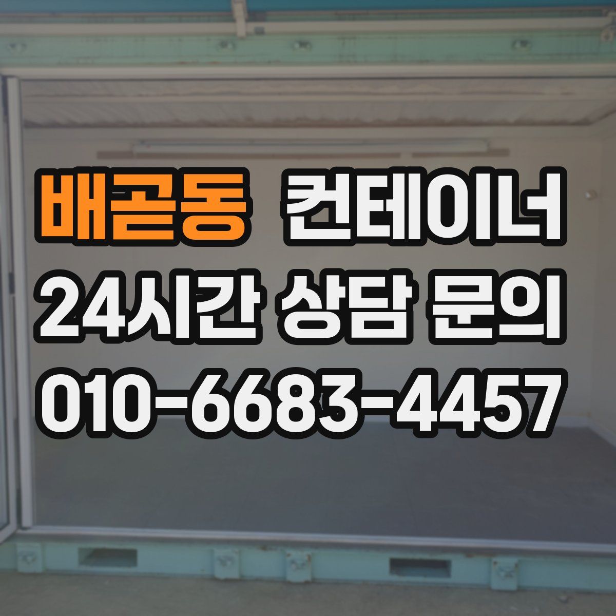 배곧동 컨테이너 매입