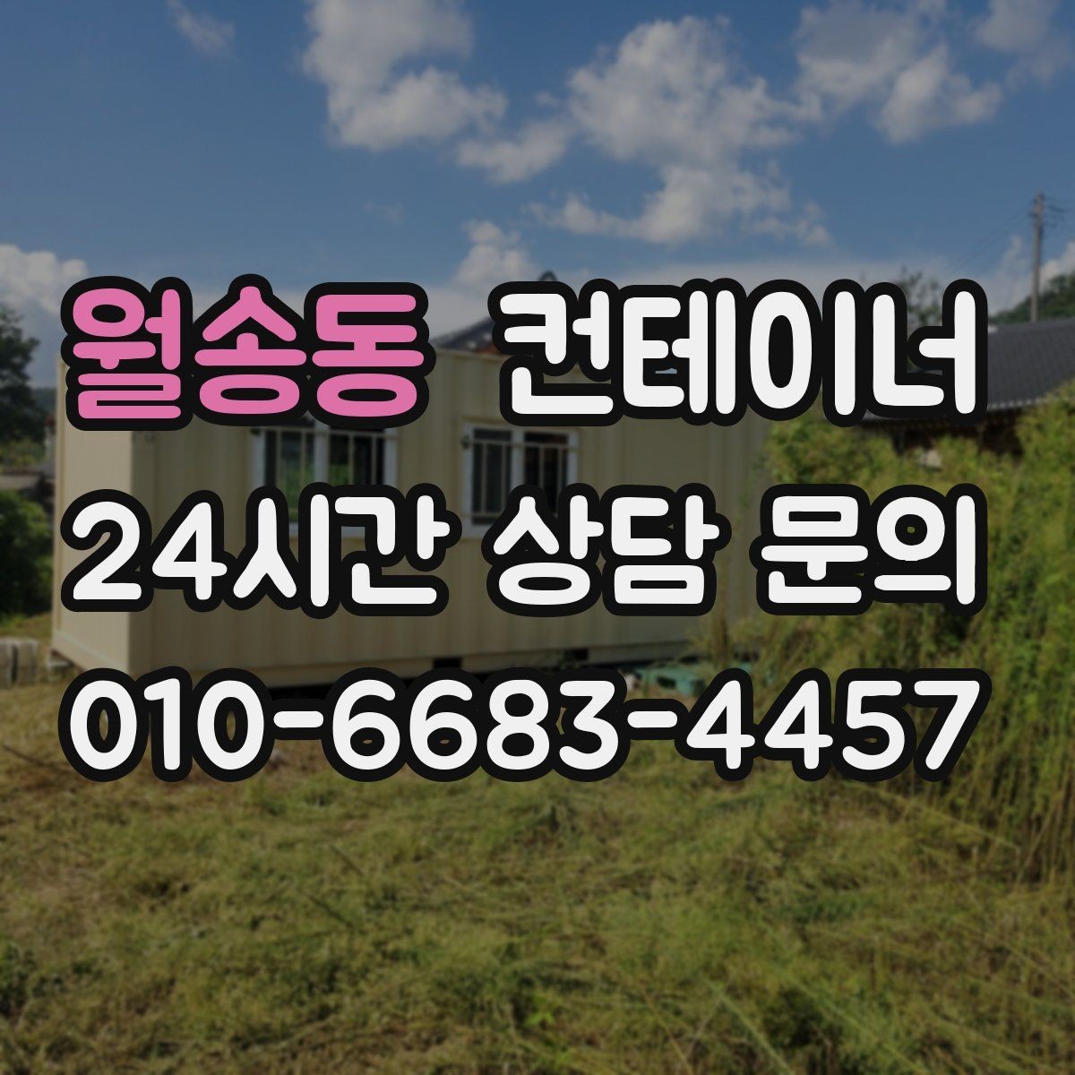 월송동 컨테이너 매입 소규모 창고형 매장 앞 동 정리하기