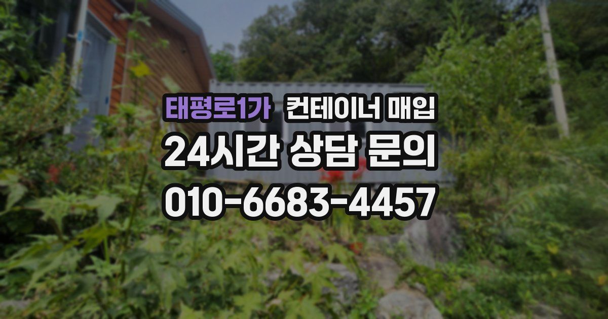 태평로1가 컨테이너 매입