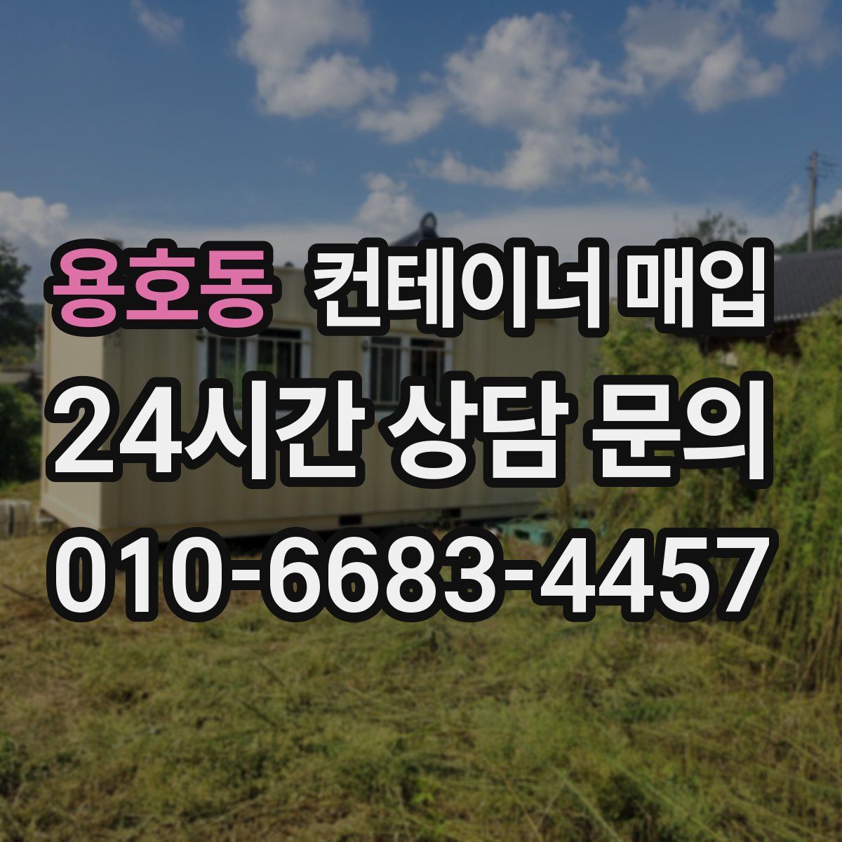 용호동 컨테이너 매입