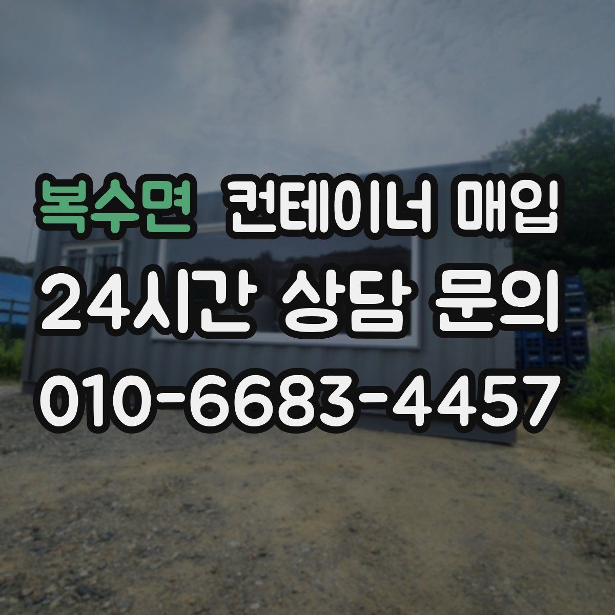 복수면 컨테이너 매입 계절에 따라 달라지는 거래 흐름