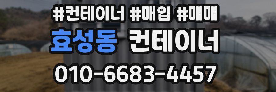효성동 컨테이너