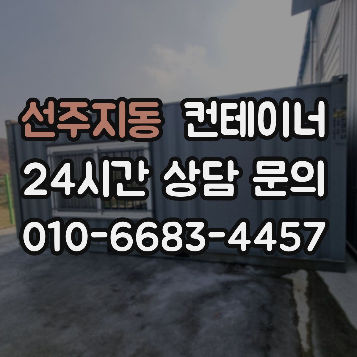 선주지동 컨테이너 매매