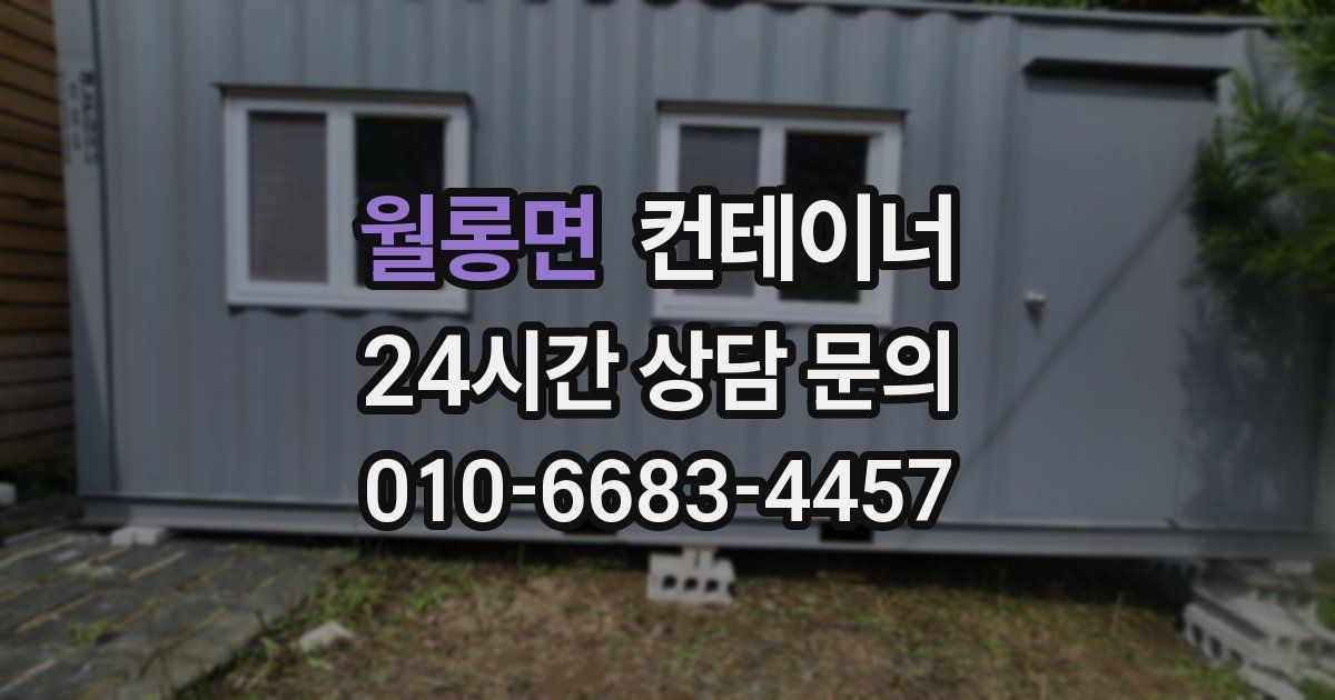 월롱면 컨테이너 매매