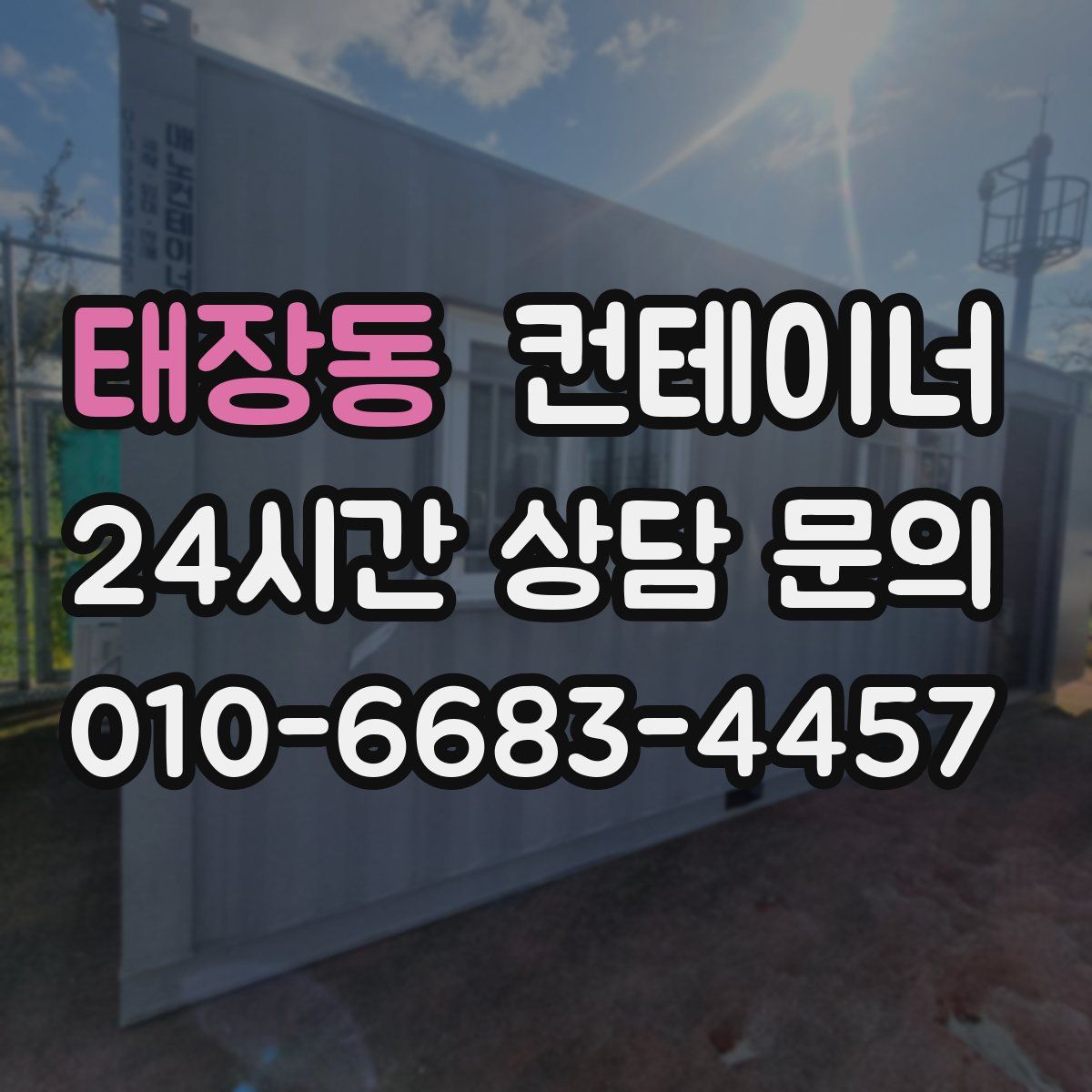 태장동 컨테이너 매매