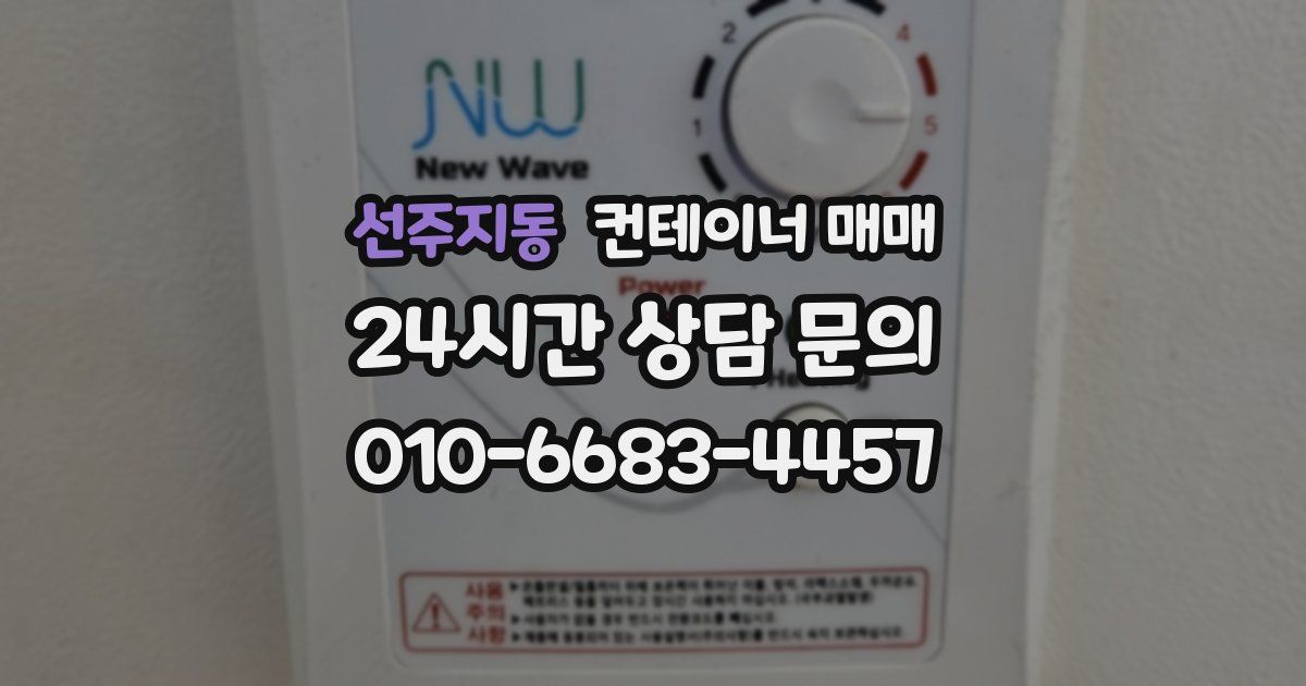 선주지동 컨테이너 매매