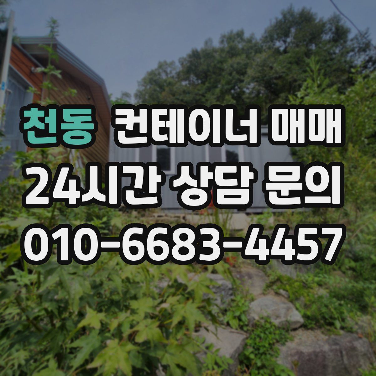 천동 컨테이너 매매