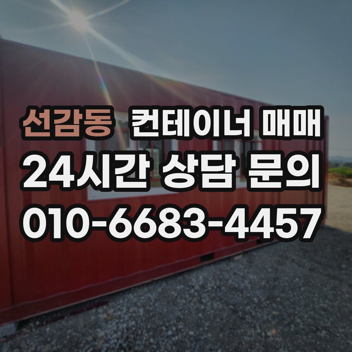 선감동 컨테이너 매매