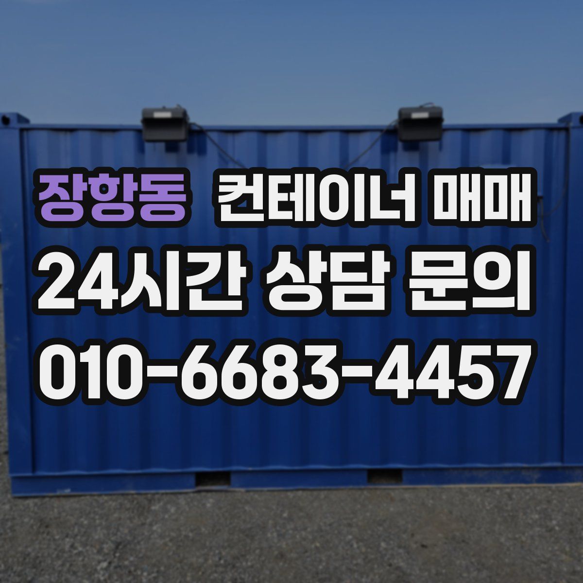 장항동 컨테이너 매매
