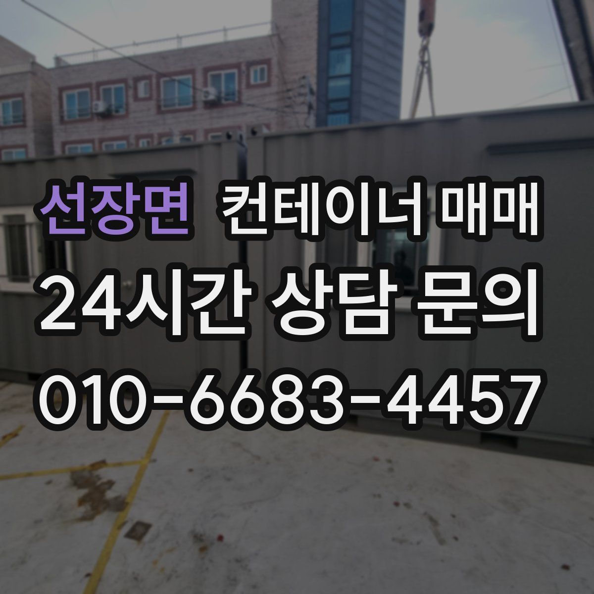 선장면 컨테이너 매매