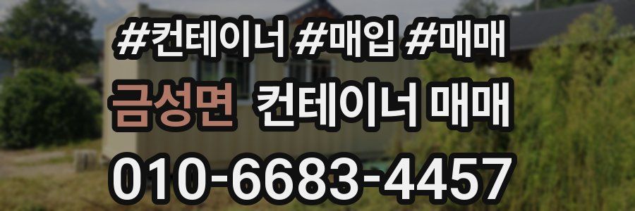금성면 컨테이너 매매