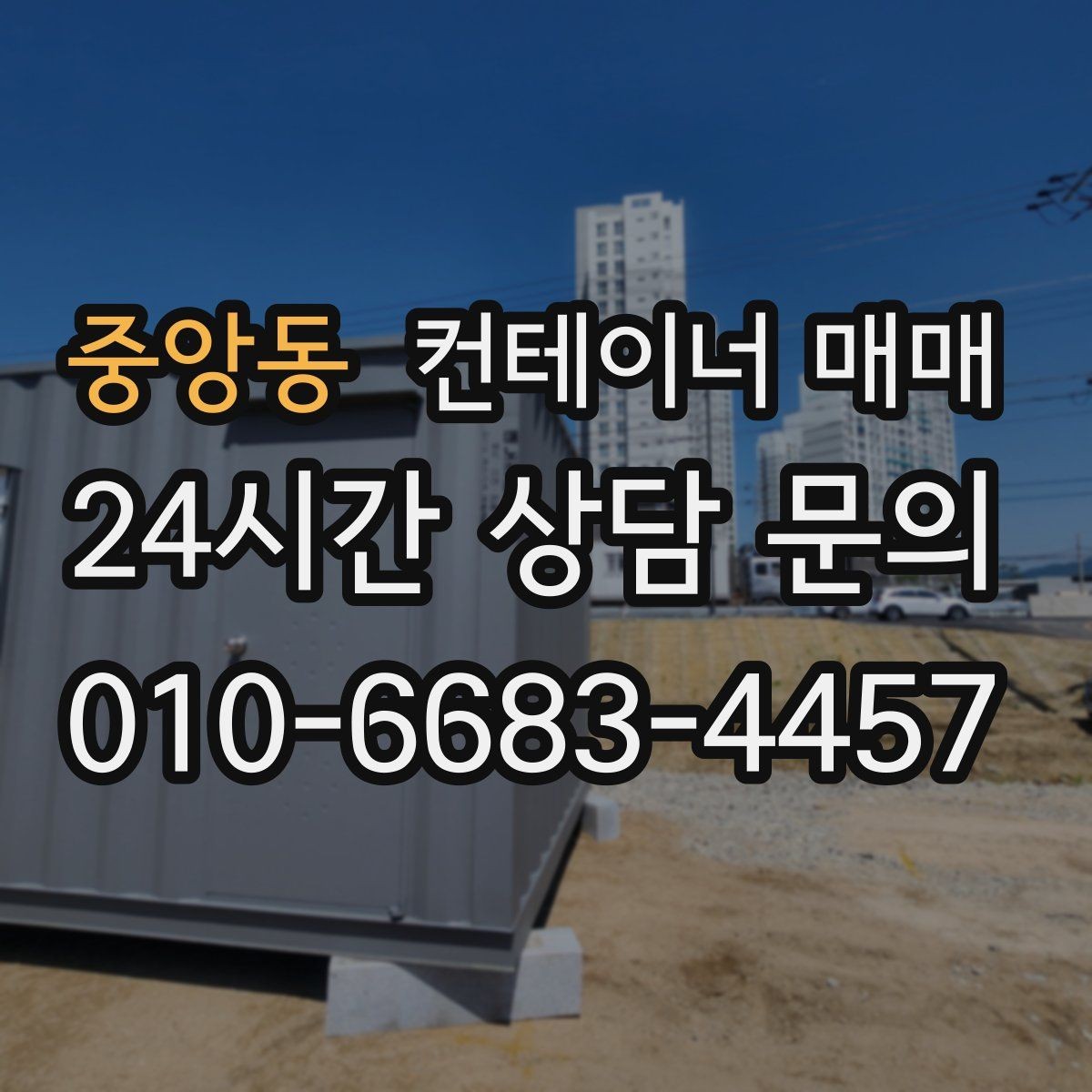중앙동 컨테이너 매매 이동과 보관을 함께 고려한 선택 포인트