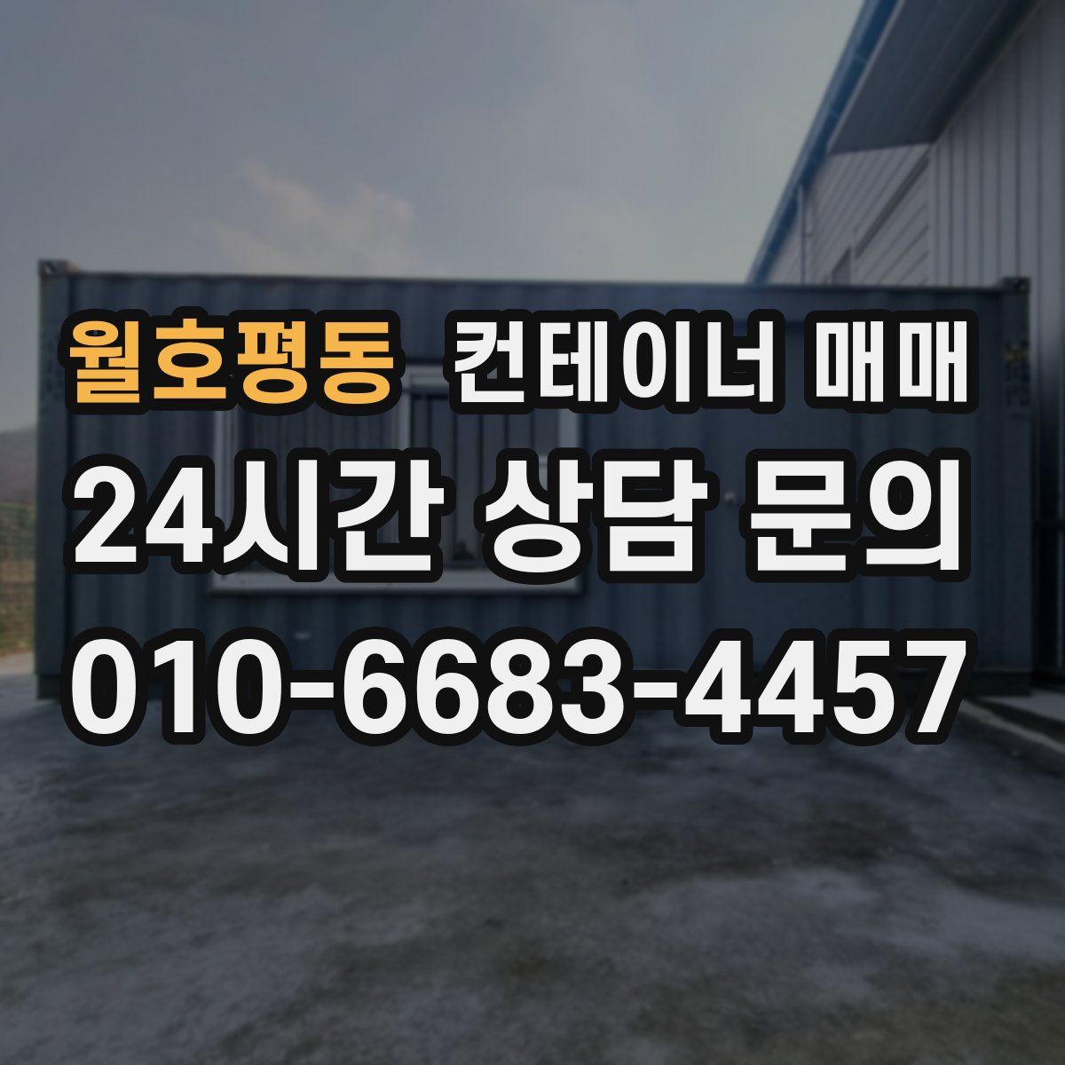 월호평동 컨테이너 매매