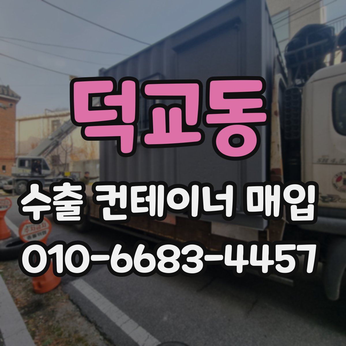 덕교동 수출 컨테이너 매입