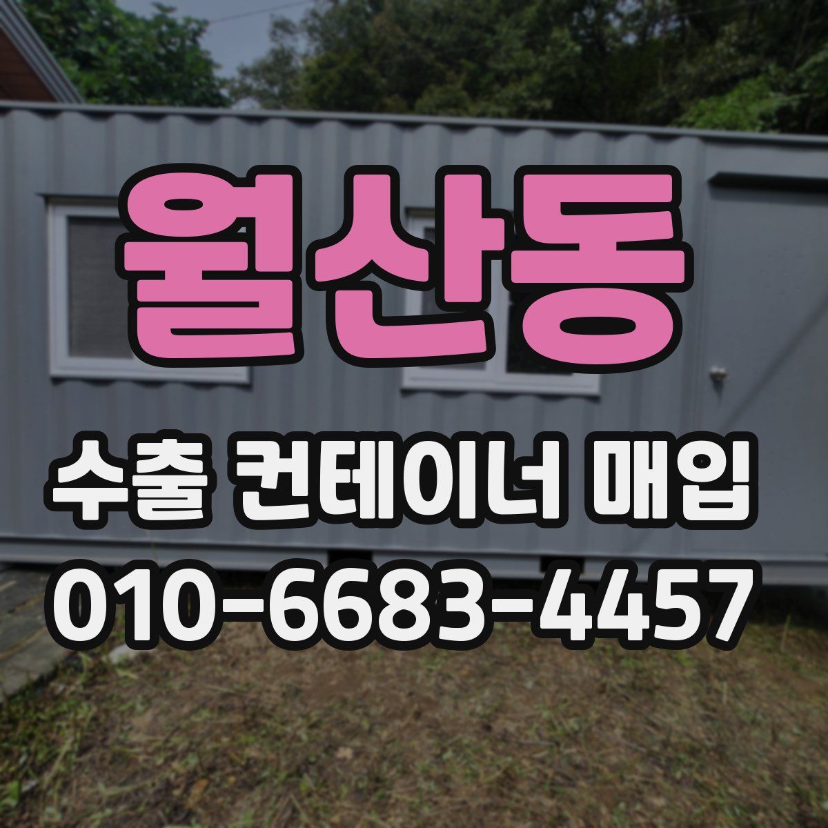 월산동 수출 컨테이너 매입