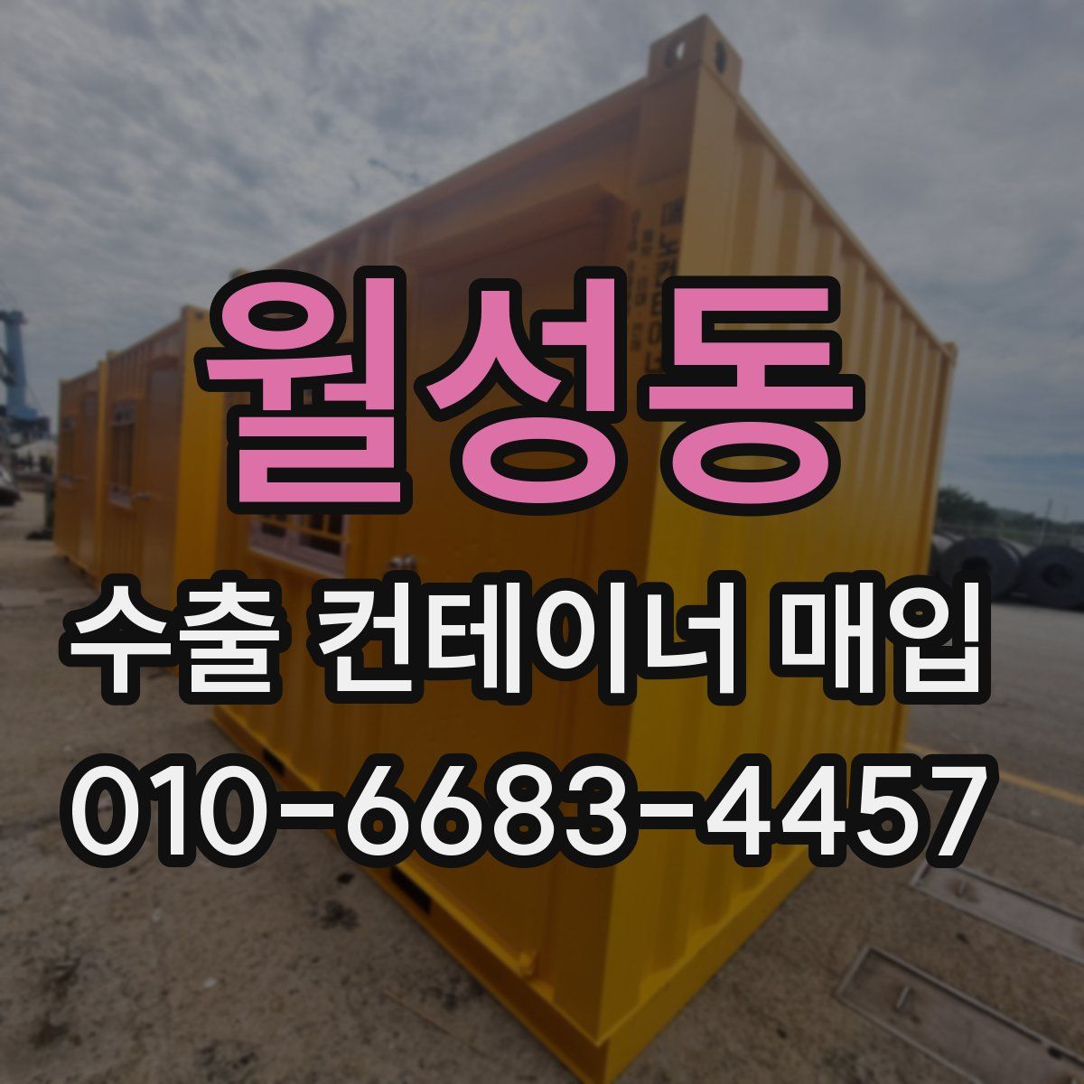 월성동 수출 컨테이너 매입