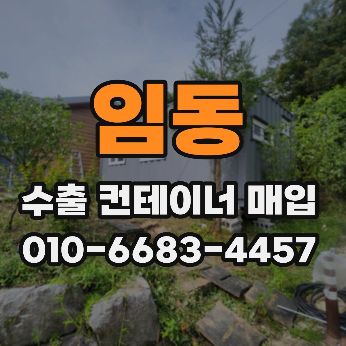 임동 수출 컨테이너 매입