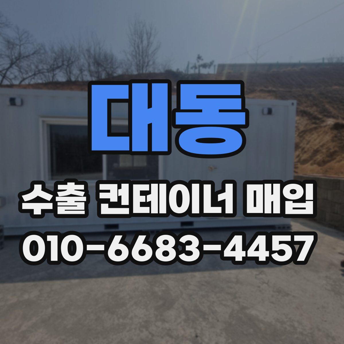 대동 수출 컨테이너 매입
