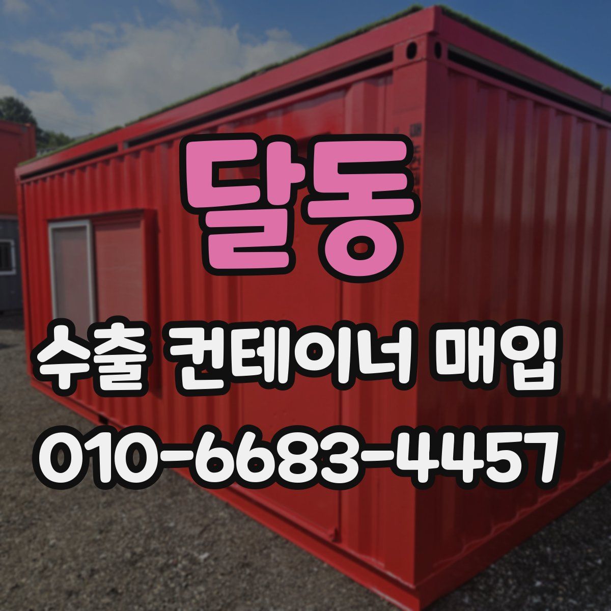 달동 수출 컨테이너 매입
