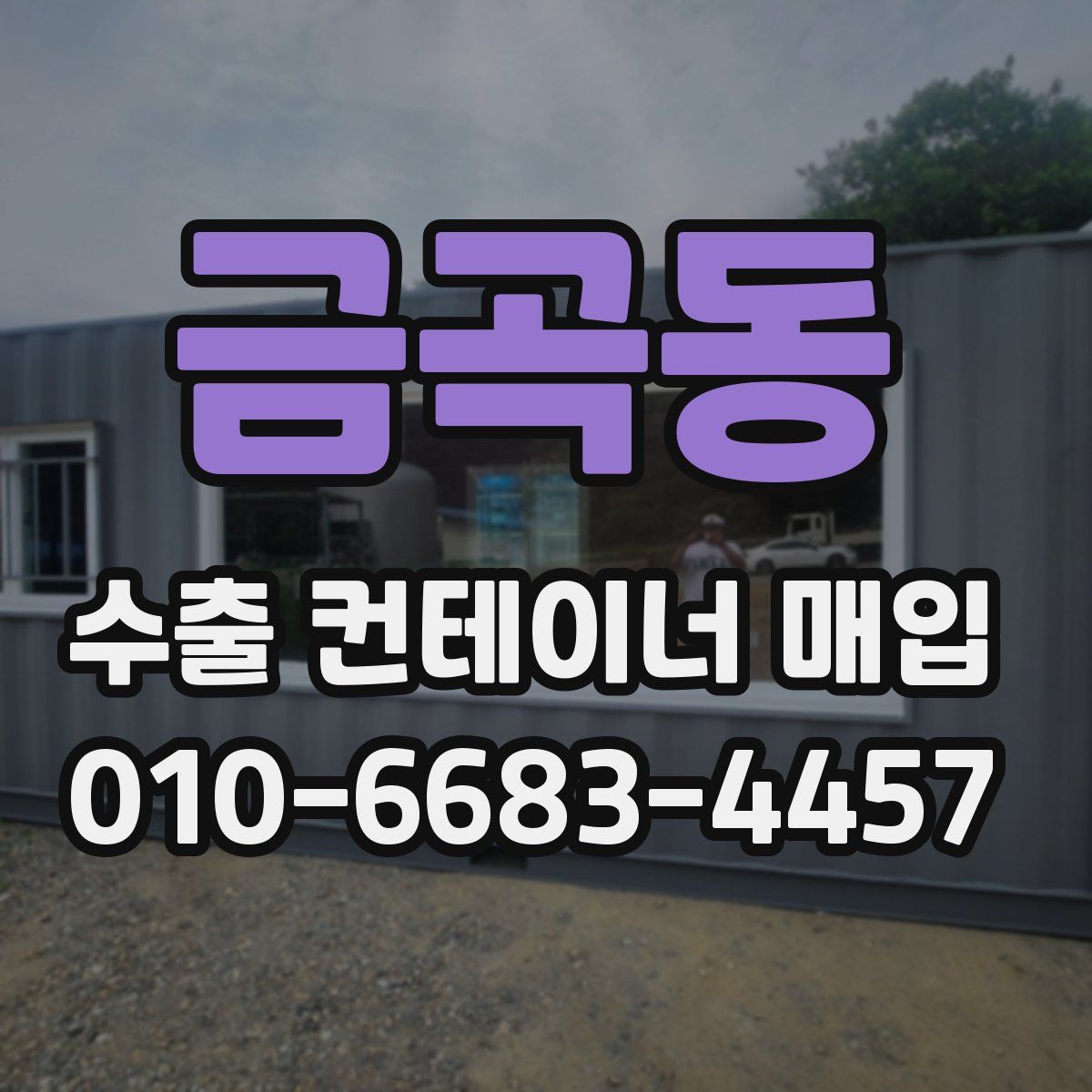 금곡동 수출 컨테이너 매입
