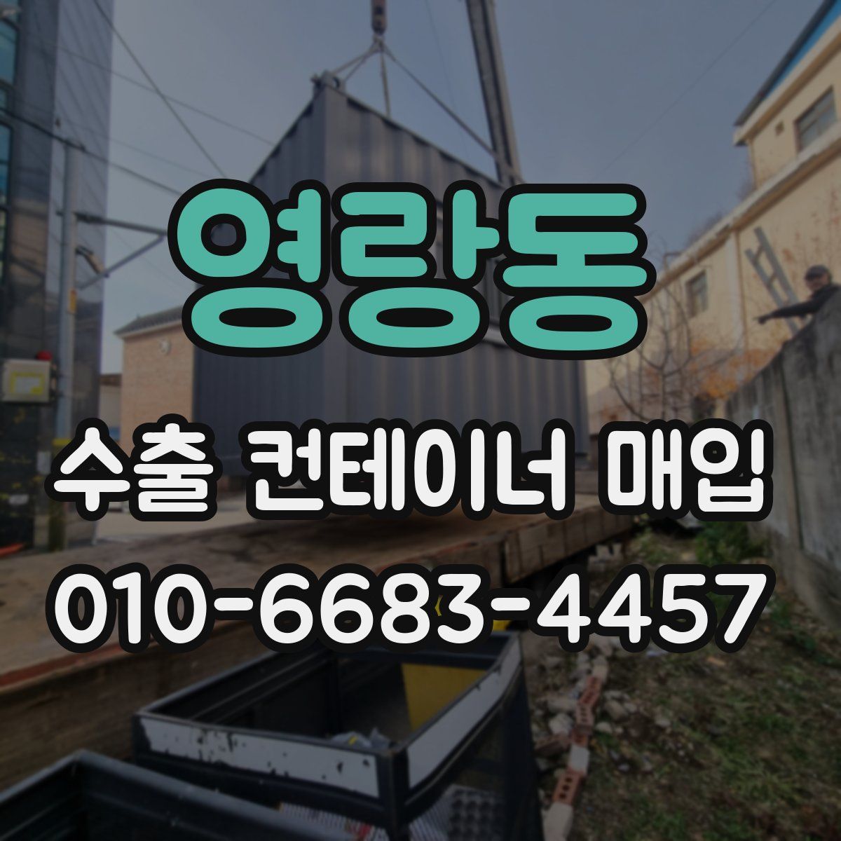 영랑동 수출 컨테이너 매입