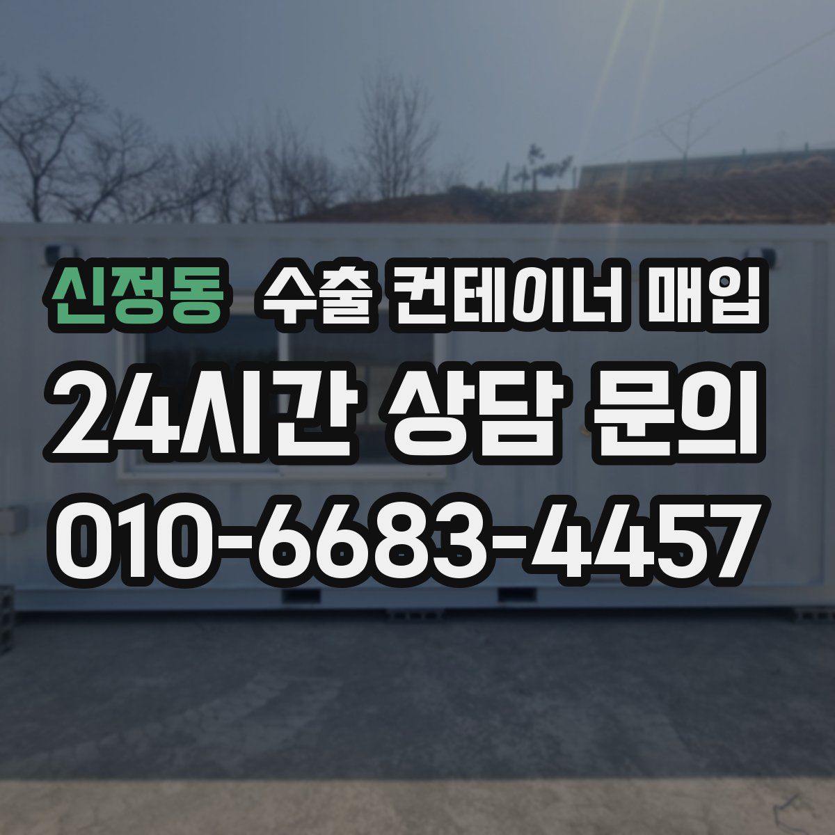 신정동 수출 컨테이너 매입
