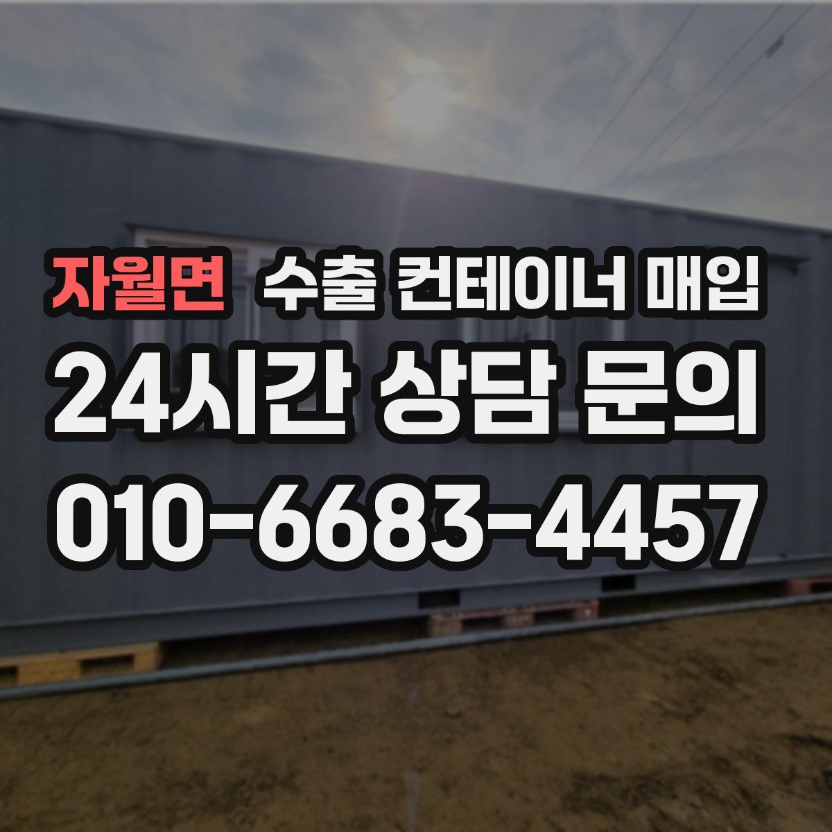자월면 수출 컨테이너 매입