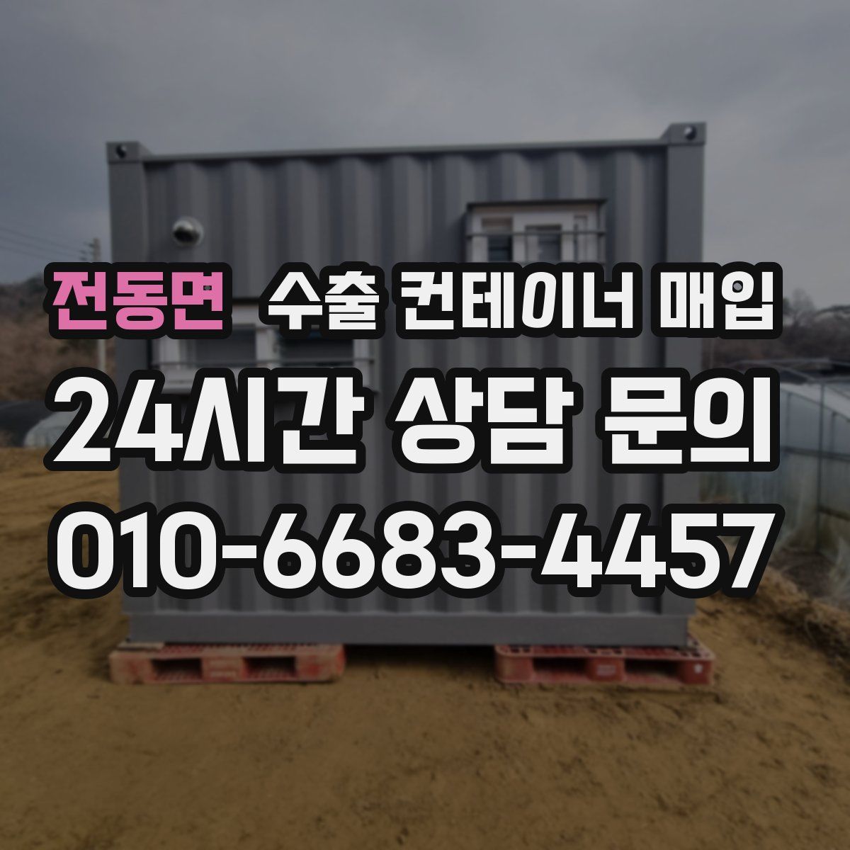 전동면 수출 컨테이너 매입