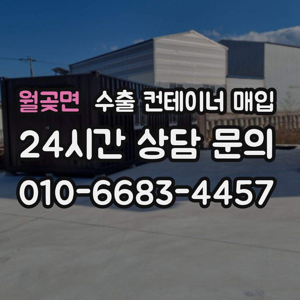 월곶면 수출 컨테이너 매입