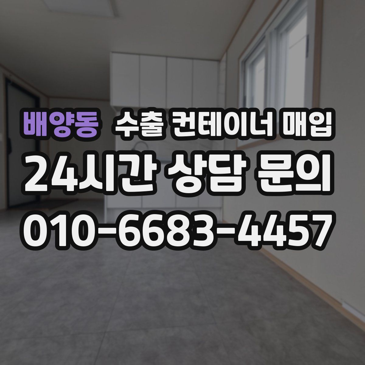 배양동 수출 컨테이너 매입