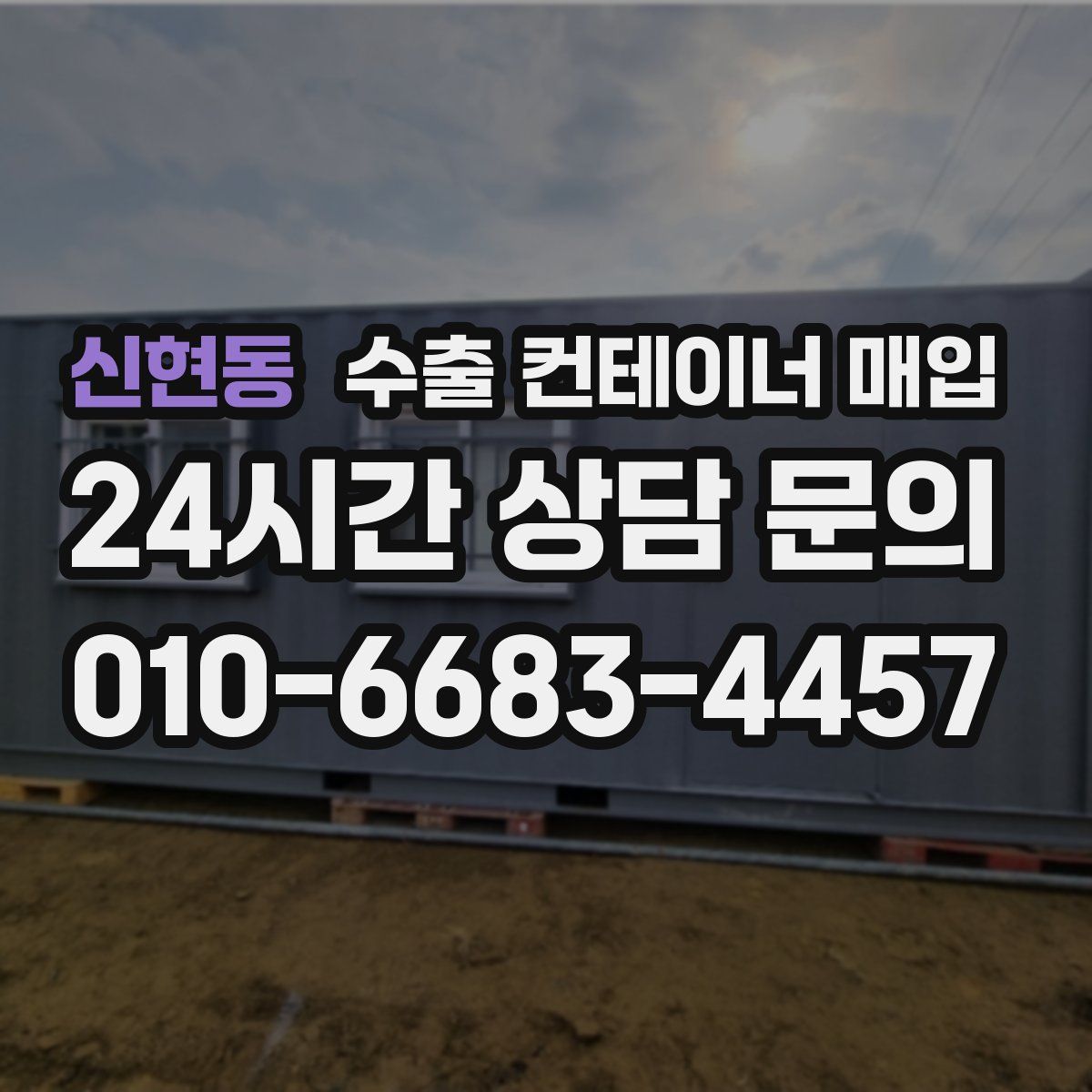 신현동 수출 컨테이너 매입