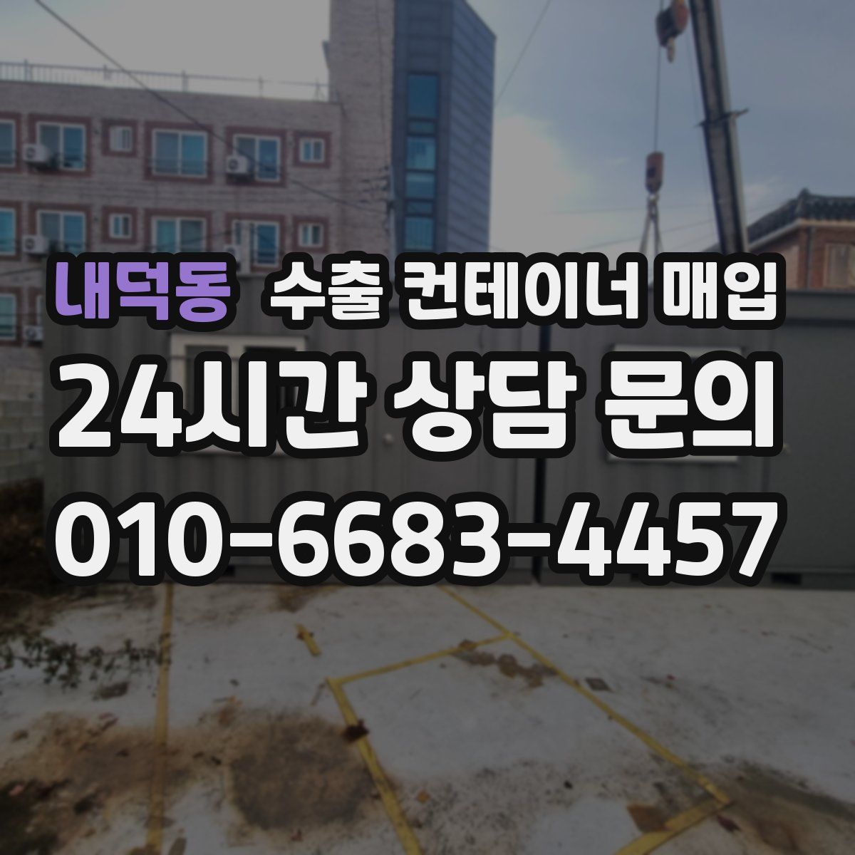 내덕동 수출 컨테이너 매입