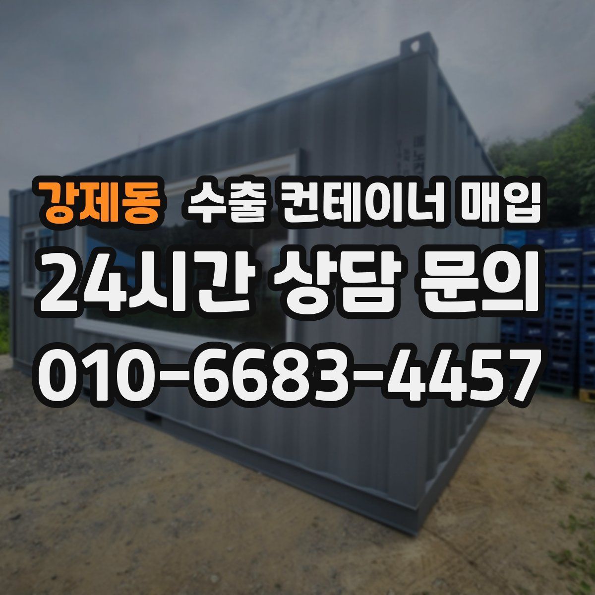 강제동 수출 컨테이너 매입
