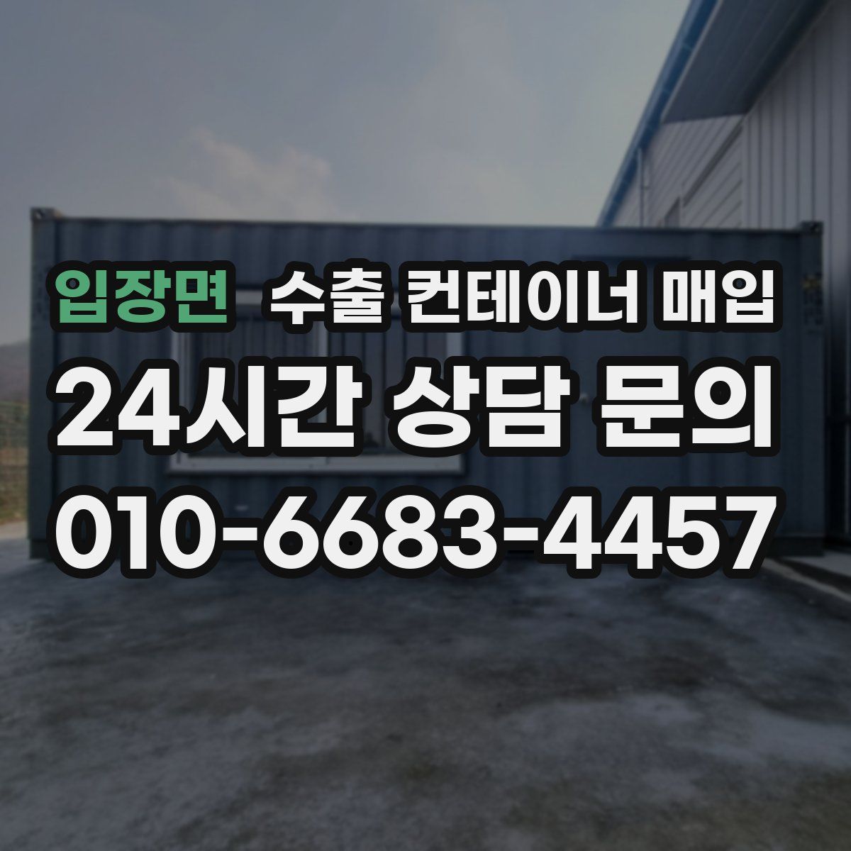 입장면 수출 컨테이너 매입