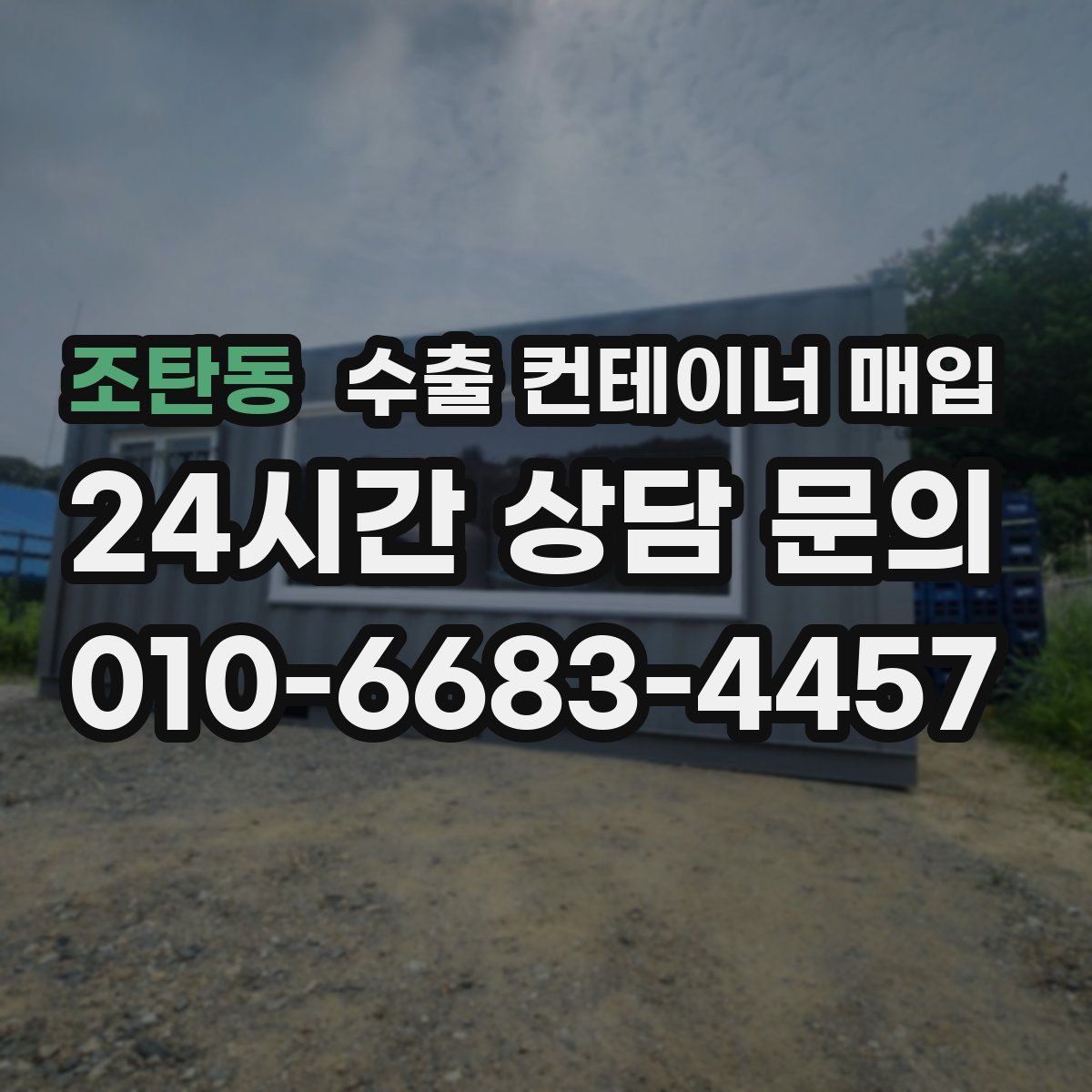 조탄동 수출 컨테이너 매입