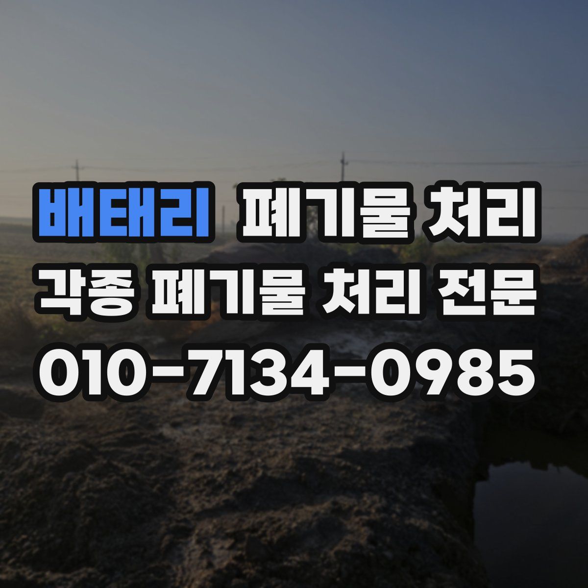 배태리 폐기물