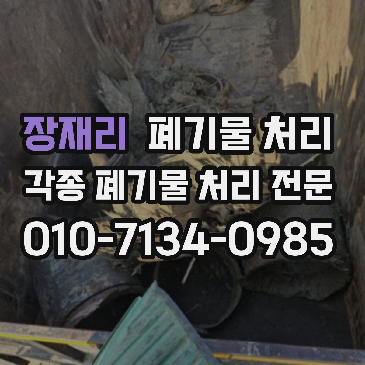 장재리 폐기물