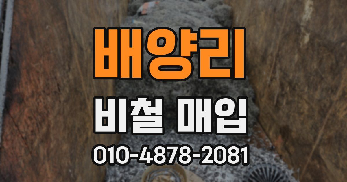 배양리 비철 매입