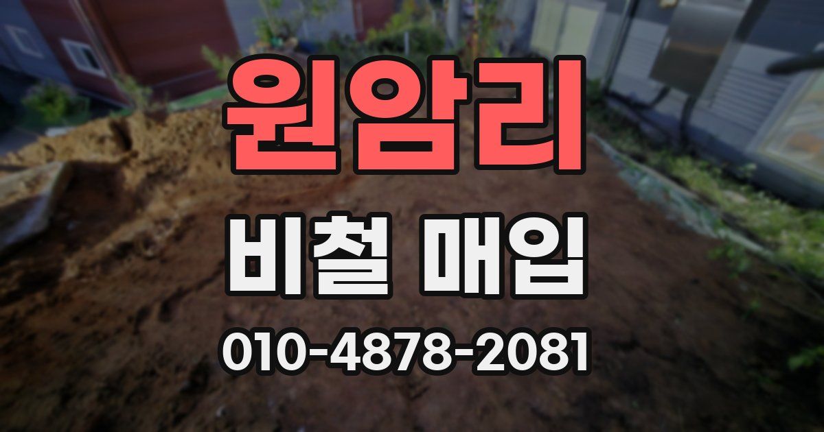 원암리 비철 매입