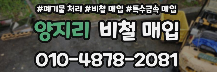 양지리 비철 매입