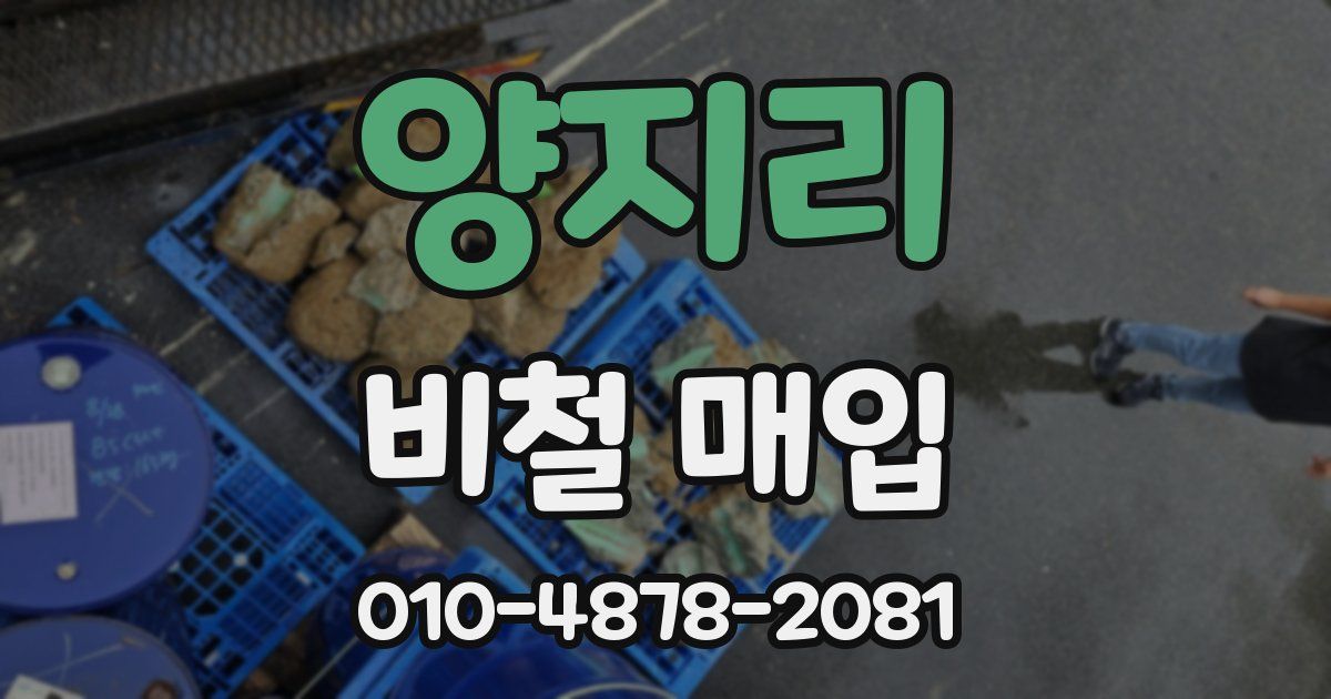 양지리 비철 매입