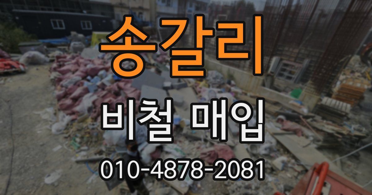 송갈리 비철 매입